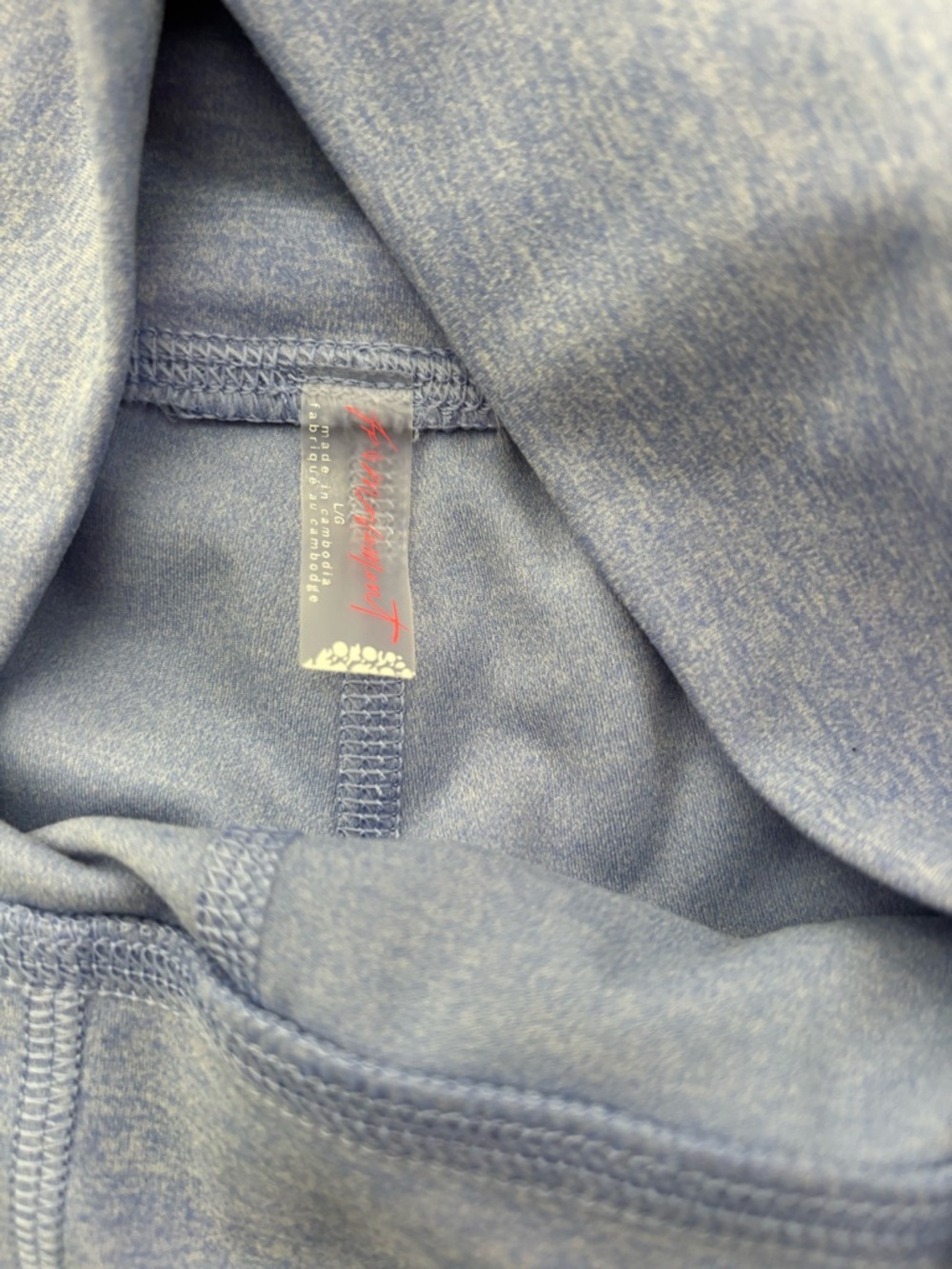 FP Movement by Free People Heathered Slate Blue High-Rise Leggings - Picture 3 of 4